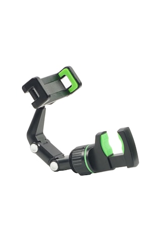 Ranyeek Müzisyenler İçin Çok Fonksiyonlu Telefon Tutucu - Ayarlandırabilir Ve Döner - 10 Adet Gitar Pleti + 1 Adet Temizleme Bezi Rastgele Renkler - Rps-gn Siyah+yeşil