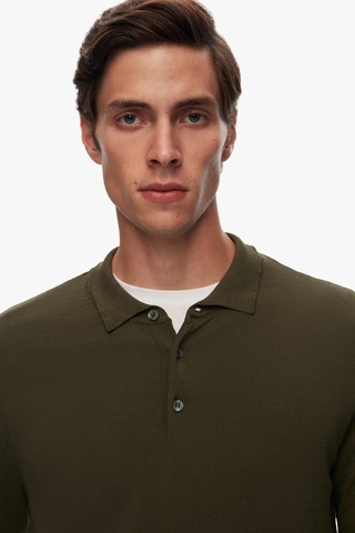 Twn Slim Fit Haki Düz Örgü Kazak 5ef0606379031 H01