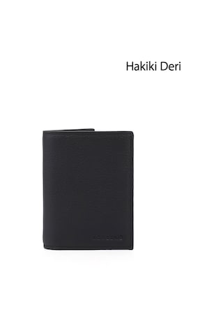 Gönderir Gönderi R Erkek Siyah Floter Hakiki Deri Dikey Cüzdan Ddmx76006851