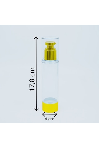 Losyon Ve Krem Şişesi 100 ML 5 Adet Parlak Airless Şişe