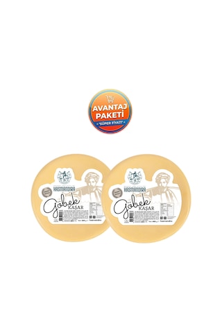 Hasmandıra Şirden Mayalı Göbek Kaşar Peyniri 400 G X 2 Adet Tam Yağlı Doğal Kaşar