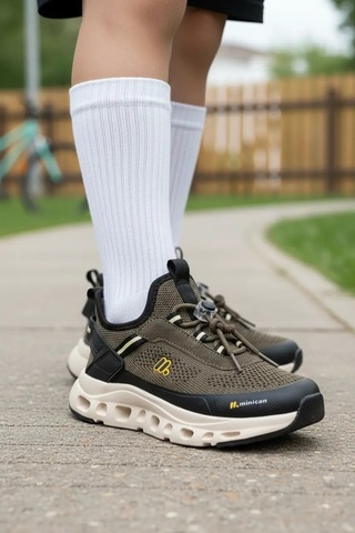 Tuğba Ortopedi Bxz001 Çocuk Rahat Sneaker Haki