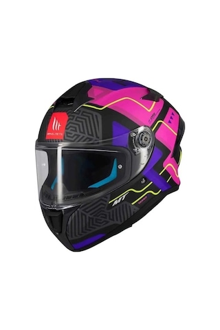 Mt Helmets Targo S Brik C8 Kapalı Motosiklet Kaskı Mat Siyah