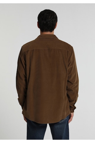 Colin's Colins Regular Fit Shirt Neck Düz Erkek Kahverengi Uzun Kol Gömlek Cl1083257 Q1.v2 Cml Camel