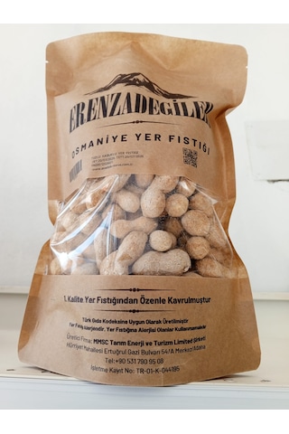 Erenzadegiler Osmaniye Taze Kabuklu Tuzlu Yer Fıstığı 500 G Atıştırmalık, Kavrulmuş, Doğal