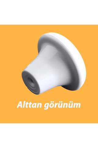 Glaswen 8 Adet Sert Plastik Mantar Düğme Kulp Beyaz Dolap Mobilya Mutfak Dolabı Çekmece Kapak Kulpu Kulbu Diğer