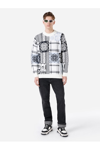 Colin's Colins Regular Fit Beyaz Erkek Kazak Cl1065740 Beyaz