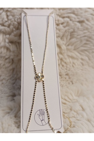 Stainless Steel Yonca Çelik Şahmeran Altın