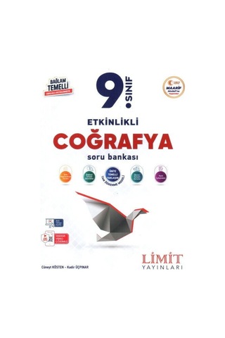 Limit Yayınları 9. Sınıf Coğrafya Etkinlikli Maarif Soru Bankası