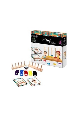 Zet Zeka Ring Ahşap Zeka Ve Akıl Oyunu 3+ Yaş 2 Oyuncu