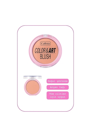 Callista Color Art Blush Toz Allık - 160 Rosy Glow