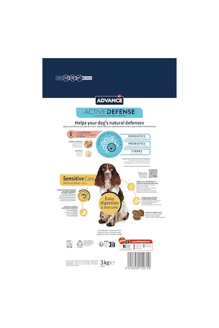 Advance Sensitive Care Somonlu Orta ve Büyük Irk Yetişkin Köpek Maması 3 KG