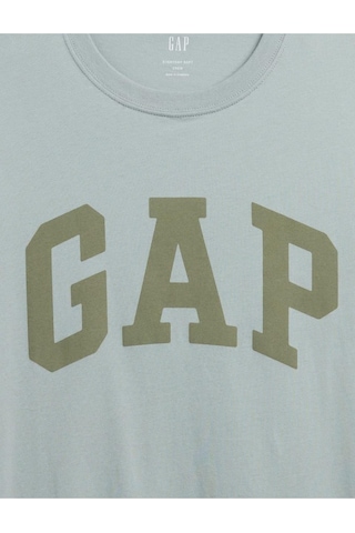 Gap Everyday Soft Basic Logo 856659 T-shirt Kısa Kol Tişört Erkek T-shirt Yeşil-14332