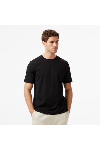 Nautica Erkek Siyah Regular Fit T-shirt Düz V57271t Siyah