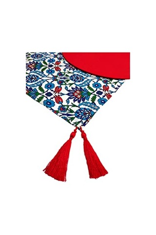 Çini Desenli Runner 6'li Kırmızı Supla Set V00020886 Diğer