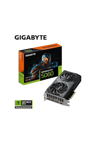 Gıgabyte Geforce Rtx 5060 Wındforce Oc 8g Gddr7 8gb 128bit Dlss 4 Gv-n5060wf2oc-8gd Nvıdıa Ekran Kartı
