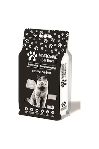 Magicsand Cat Litter Active Carbon İnce Topaklaşan Kedi Kumu 10 L Magicsand Cat Litter Active Carbon İnce Topaklaşan Kedi Kumu 10 L