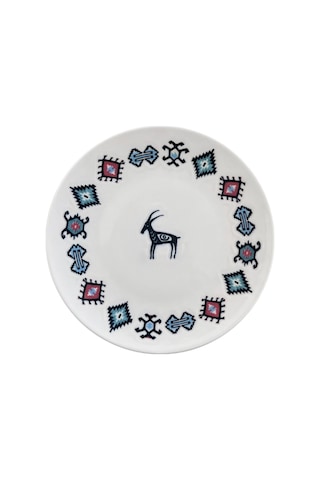 Porser Porselen Hitit Pasta Tabağı Takımı 21cm 6 Parça Tvl6pstprs1234 Çok Renkli