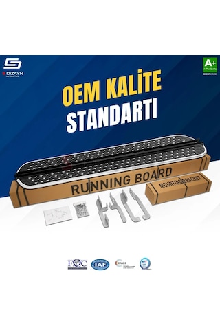 S-dizayn Kgm Musso Ev Diamond Krom Yan Basamak 213 Cm 2025 Üzeri A+ Kalite