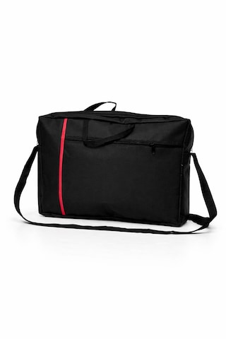 El Ve Omuz Kullanımına Uygun Laptop Çantası Siyah Kırmızı