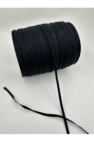 4 Mm Askılık Grogren Şerit 5 Metre - Siyah