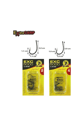Sazan İğnesi Extracarp Hooks Exc 5000 6 No 10 Lu Paket - Standart