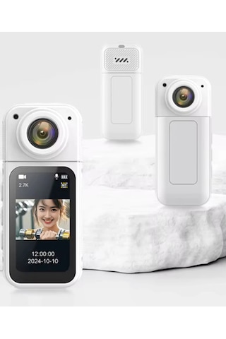 S70 Mıknatıslı Yaka Kamerası Hd Kalite, 30 Fps, Kolay Bağlantı, Boyun Askısı 2.7k Siyah Çok Renkli