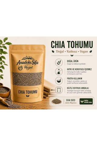 Anadolu Şifa Harput Chia Tohumu 100 Gr Doğal Ve Katkısız Chia Tohumu