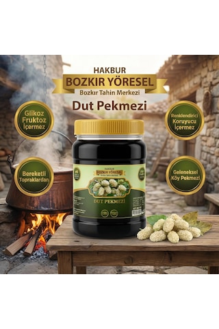 Bozkır Tahin Merkezi Dogal & Katkısız Köy Dut Pekmezi 800 G