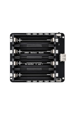 4'lü Anahtarlı 18650 Lityum Pil Yuvası V8 Micro Usb & Type-c Şarj Girişli