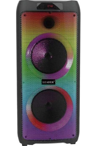 Leader LP-8100 8 incx2 RGB Taşınabilir Ses Sistemi