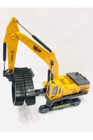 Bfy Toys Kepçe Kum Kazıcı Paletli Ekskavatör Oyuncak Iş Makinesi Hareketli