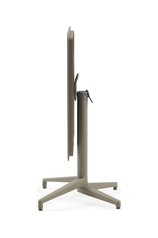 Moon Katlanır Masa 80x80 Cm - Bahçe, Balkon, Kafe, Restoran İçin, İç Ve Dış Mekan Vizon Diğer