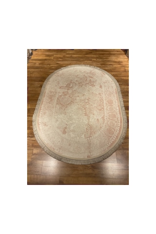 Daphne 10305a 160x230 Pembe Oval Halı Mor