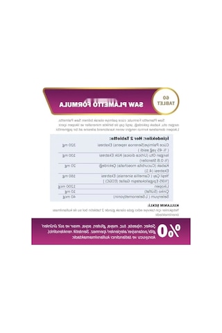Saw Palmetto Formula, 60 Tablet