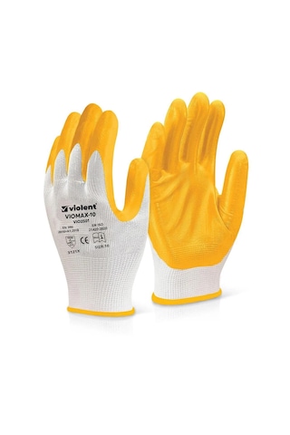 Vıomax Vıo2501 Nitril Kaplı No 10 Örme Eldiven 432 Çift
