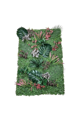 Yapay Çiçek Duvar Kaplama 1M2 120x80 Cm Panel Şimşir Dik Duvar Uy