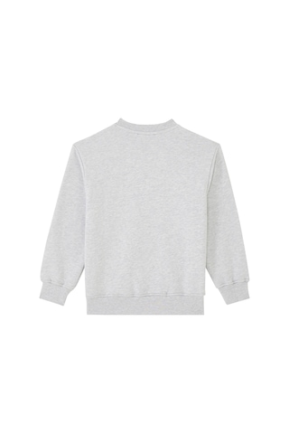 Msgm Çocuklar Için Logo Nakışlı Sweatshirt Gri
