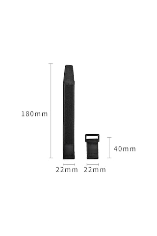 22 Mm Hasır Kumaş Kordon Universal Spor Kayış Cırtlı Örgü-22 Mm