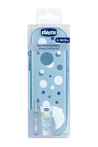 Chicco Diş Fırçası Seti 6+ Ay Blue