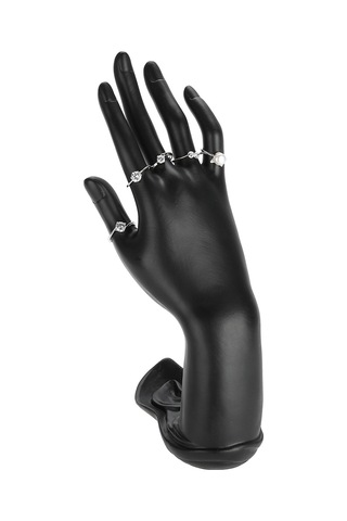 Springsun Siyah Reçine El Maneken, Pürüzlü Lotus Desenli, Takı Sergilama Ve Organize Etme İçin, Ev Ve Mağaza Kullanıma Uygun, 3d Etkili Çok Renkli