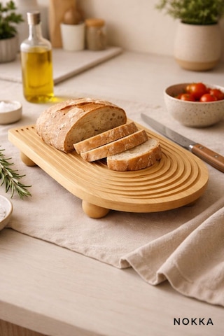 Bambu Top Ayaklı Sunum Tabağı 23 X 33 Cm Renksiz