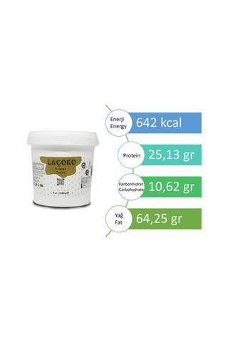 Laçoko Şekersiz Katkısız Vegan İnce Öğütülmüş Susam Tahin Kova 1 KG