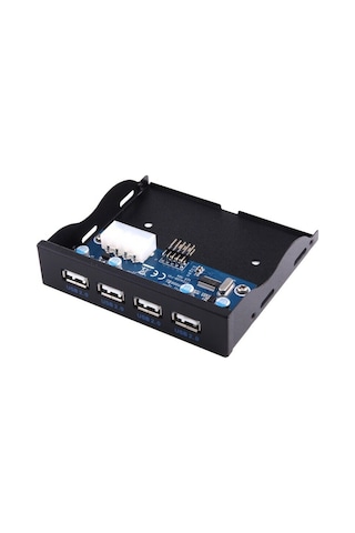 3.5 İnç 4 Port Usb Hub Floppy 4990A 9 Pin Disket Ön Panel Yuvası