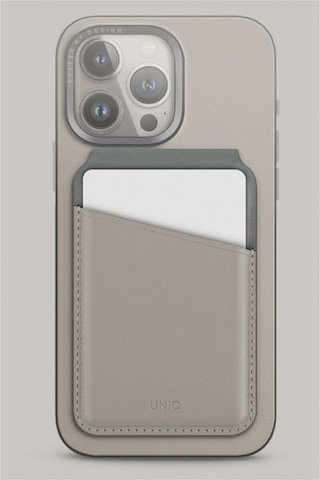 Telefon Modelleri İle Uyumlu Kartlık Lyden Ds Serisi Vegan Deri Stand Olma Özelliği Rfıd Koruma Grey
