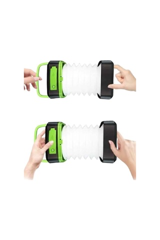 Katlanabilir Kamp Lambası Akordiyon Lamba Şarjlı 3 Kademeli Solar Çoklu Renk