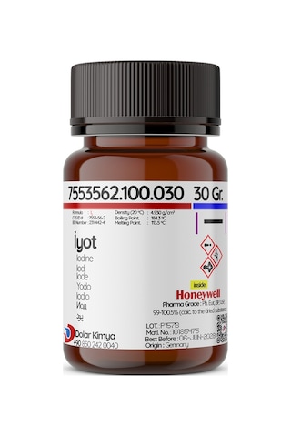 Dolar Kimya İyot Kristal Form, Pure Iodine 30 G