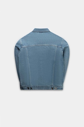 Daily Paper Nunise Denim Ceket - Orta Mavi Renk, Şık Tasarım Ve %100 Pamuklu Açık Mavi