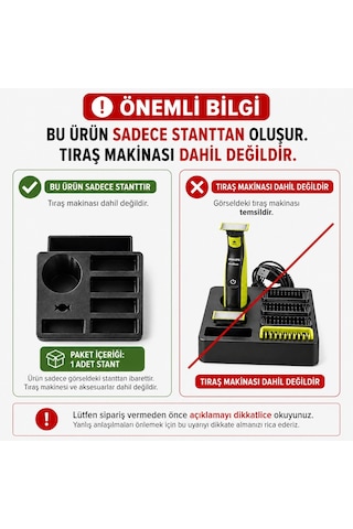 Philips Oneblade Uyumlu Stand Organizer Başlık Tutucu Düzenleyici Stand