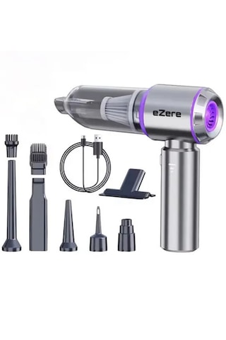 Ezere 16000PA Güçlü Portatif Taşınabilir Vakumlu Kablosuz Mini Araç Süpürgesi